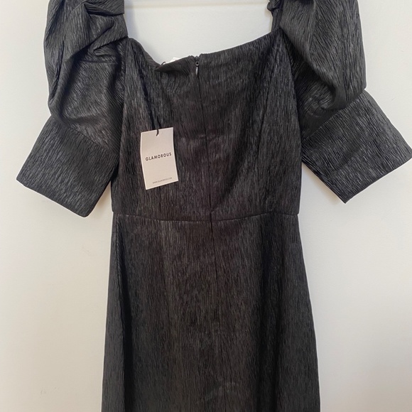 Glamorous brand Black Soiree Mini black dress - Picture 6 of 8